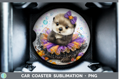 Sea Otter Car Coaster Sea Halloween Sublimation Drink Mat De