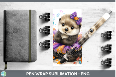 Sea Otter Pen Wrap Sea Halloween Sublimation Pen Designs