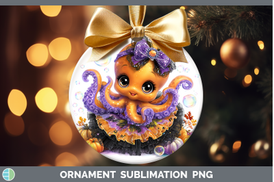 Octopus Ornament Sea Halloween Sublimation Bauble Designs