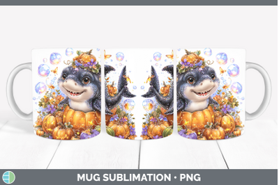 Shark Mug Wrap Sea Halloween Sublimation Coffee Cup Designs