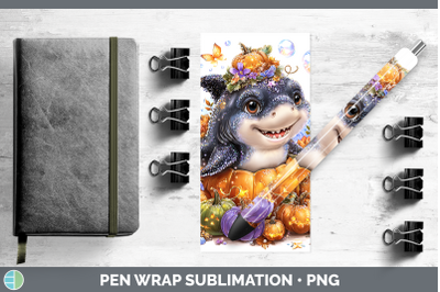 Shark Pen Wrap Sea Halloween Sublimation Pen Designs