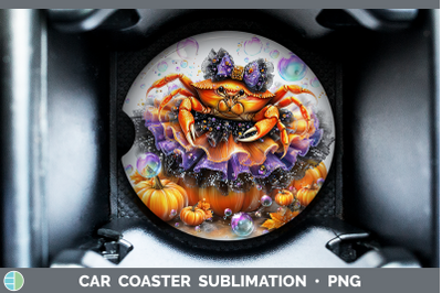 Crab Car Coaster Sea Halloween Sublimation Drink Mat Designs