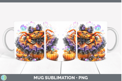 Crab Mug Wrap Sea Halloween Sublimation Coffee Cup Designs
