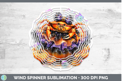 Crab Wind Spinner Sea Halloween Sublimation Spinner Designs