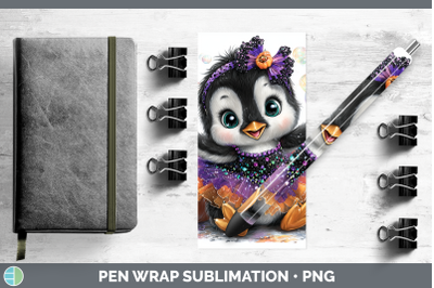Penguin Pen Wrap Sea Halloween Sublimation Pen Designs