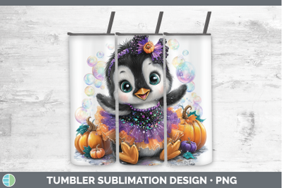 Penguin Tumbler Sea Halloween Sublimation 20 oz Skinny Tumbl