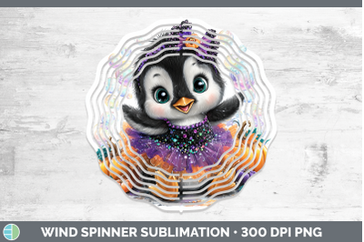 Penguin Wind Spinner Sea Halloween Sublimation Spinner Desig