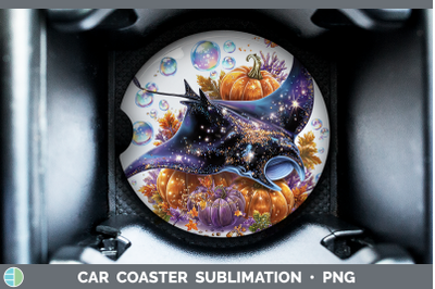 Manta Ray Car Coaster Sea Halloween Sublimation Drink Mat De