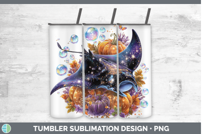 Manta Ray Tumbler Sea Halloween Sublimation 20 oz Skinny Tum