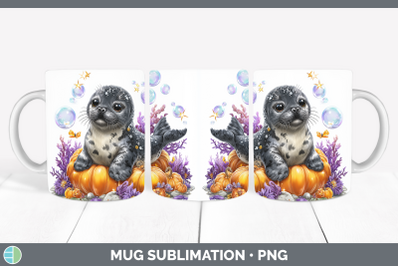 Seal Mug Wrap Sea Halloween Sublimation Coffee Cup Designs