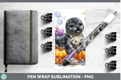 Seal Pen Wrap Sea Halloween Sublimation Pen Designs