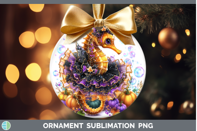 Seahorse Ornament Sea Halloween Sublimation Bauble Designs