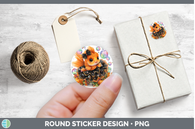 Sea Halloween Tropical Fish Stickers | Round Labels Designs