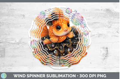 Tropical Fish Wind Spinner Sea Halloween Sublimation Spinner