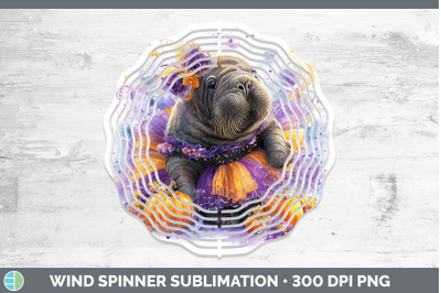Walrus Wind Spinner Sea Halloween Sublimation Spinner Design