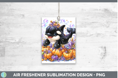 Orca Air Freshener Sea Halloween Sublimation Car Scent Desig