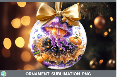 Jellyfish Ornament Sea Halloween Sublimation Bauble Designs