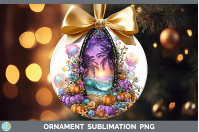 Surfboard Ornament Sea Halloween Sublimation Bauble Designs