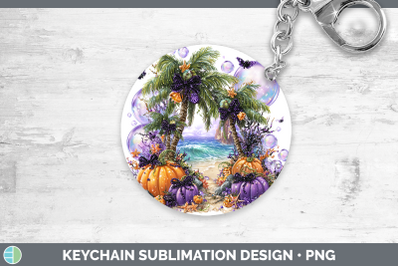 Beach Keychain Sea Halloween Sublimation Keyring Designs