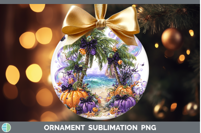 Beach Ornament Sea Halloween Sublimation Bauble Designs