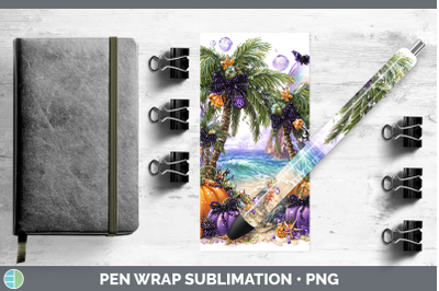 Beach Pen Wrap Sea Halloween Sublimation Pen Designs