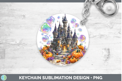 Sand Castle Keychain Sea Halloween Sublimation Keyring Desig