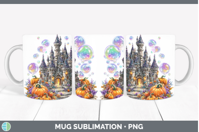 Sand Castle Mug Wrap Sea Halloween Sublimation Coffee Cup De