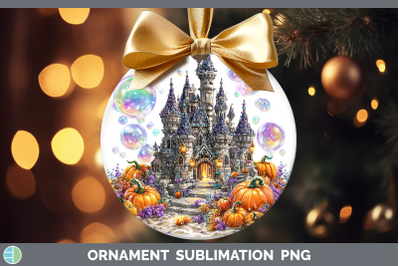 Sand Castle Ornament Sea Halloween Sublimation Bauble Design