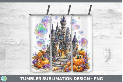 Sand Castle Tumbler Sea Halloween Sublimation 20 oz Skinny T