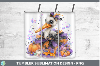 Pelican Tumbler Sea Halloween Sublimation 20 oz Skinny Tumbl
