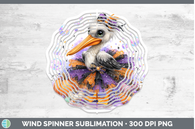 Pelican Wind Spinner Sea Halloween Sublimation Spinner Desig