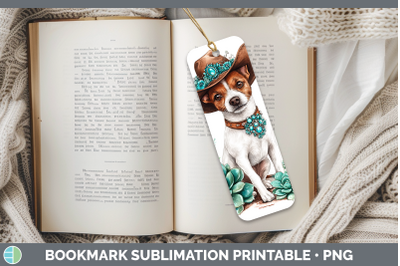-01 Fox Terrier Bookmark Western Cowboy Dogs Sublimation Pri