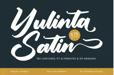 Yulinta Satin - Bold Calligraphy Font