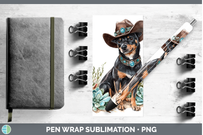 -02 Australian Kelpie Pen Wrap Western Cowboy Dogs Sublimati