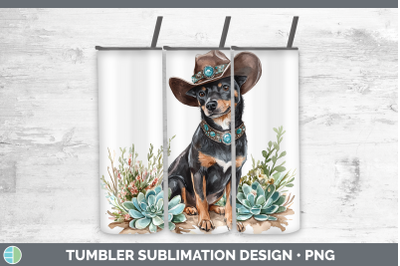 -02 Australian Kelpie Tumbler Western Cowboy Dogs Sublimatio