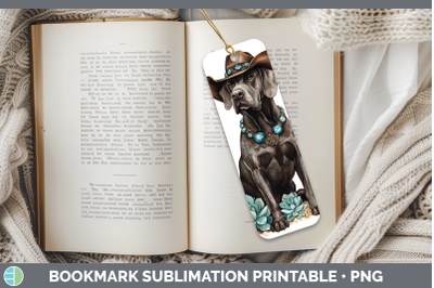 -10 Great Dane Bookmark Western Cowboy Dogs Sublimation Prin