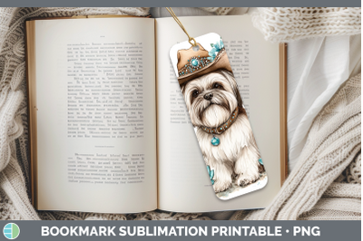 Lhasa Apso Bookmark Western Cowboy Dogs Sublimation Printabl