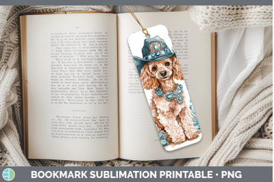 Poodle Bookmark Western Cowboy Dogs Sublimation Printable De