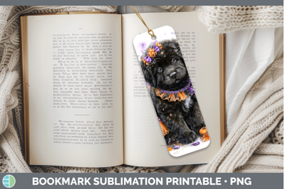 Newfoundland Bookmark Dogs 03 Halloween Sublimation Printabl