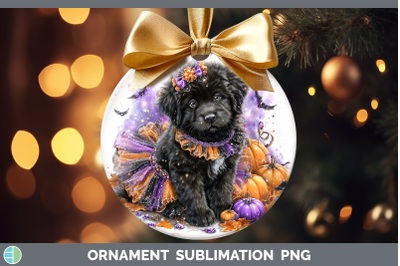 Newfoundland Ornament Dogs 03 Halloween Sublimation Bauble D
