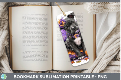 American Staffordshire Bookmark Dogs 03 Halloween Sublimatio