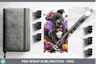 American Staffordshire Pen Wrap Dogs 03 Halloween Sublimatio