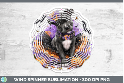 American Staffordshire Wind Spinner Dogs 03 Halloween Sublim