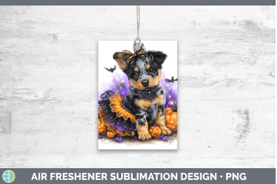 Australian Cattle Dog Air Freshener Dogs 03 Halloween Sublim