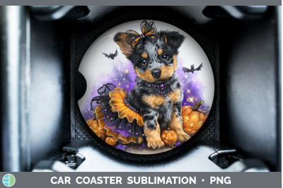 Australian Cattle Dog Car Coaster Dogs 03 Halloween Sublimat