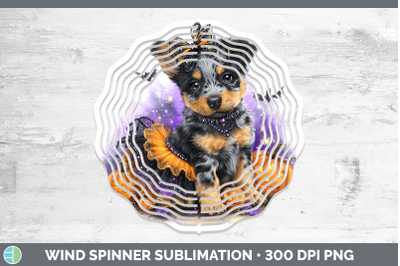 Australian Cattle Dog Wind Spinner Dogs 03 Halloween Sublima