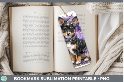 Basenji Bookmark Dogs 03 Halloween Sublimation Printable Des