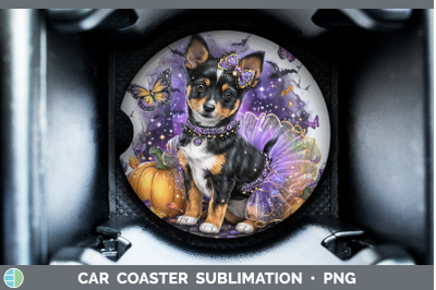 Basenji Car Coaster Dogs 03 Halloween Sublimation Drink Mat