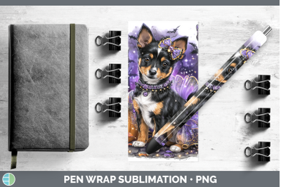 Basenji Pen Wrap Dogs 03 Halloween Sublimation Pen Designs