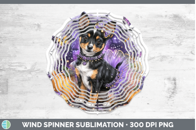 Basenji Wind Spinner Dogs 03 Halloween Sublimation Spinner D